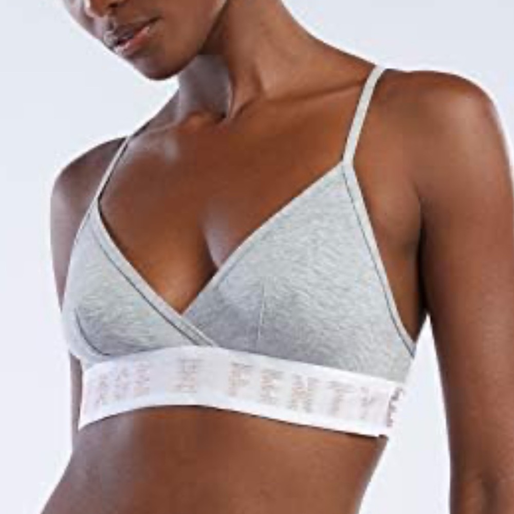 $38 Savage X Fenty Heather Gray Bralette size S - NWT